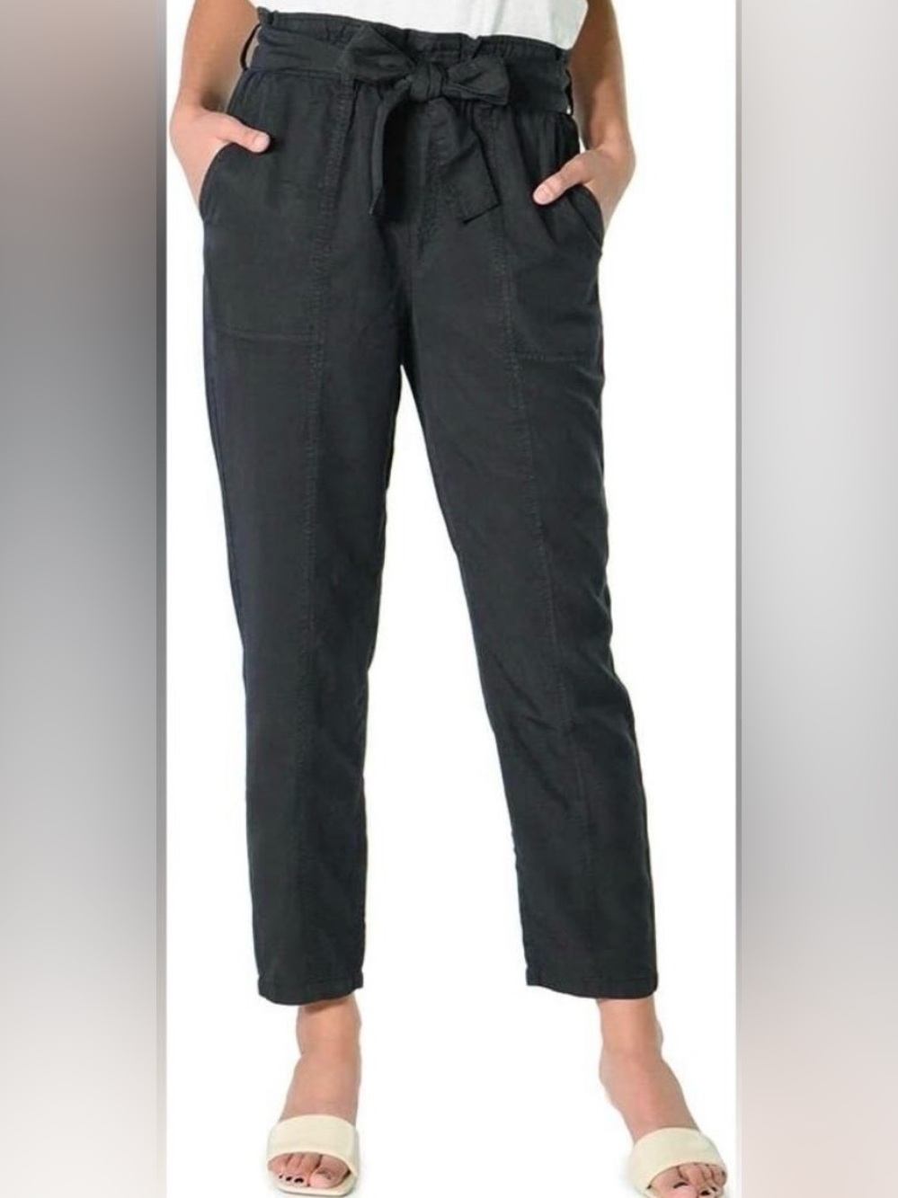 Social Standard by Sanctuary Melody Tencel Pants Slate Black Size Small EUC
